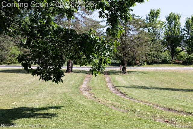 5022 Belsay Rd, Grand Blanc, MI 48439 - view of grassy yard featuring view of wooded area