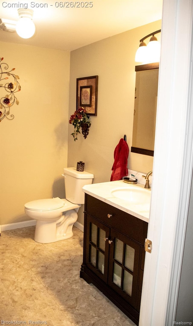 5022 Belsay Rd, Grand Blanc, MI 48439 - half bathroom featuring vanity and toilet