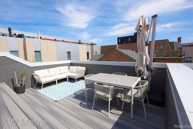 2821 Brush St, Detroit, MI 48201 - deck with an outdoor living space