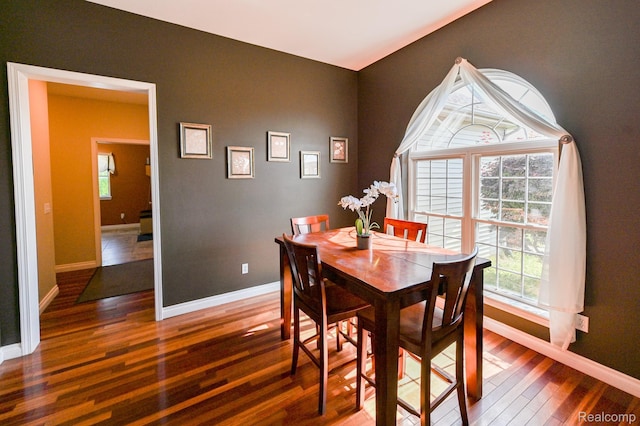 7396 Elms Rd, Swartz Creek, MI 48473 - dining space with wood finished floors and baseboards