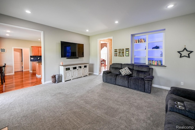 7396 Elms Rd, Swartz Creek, MI 48473 - living room with carpet flooring and recessed lighting