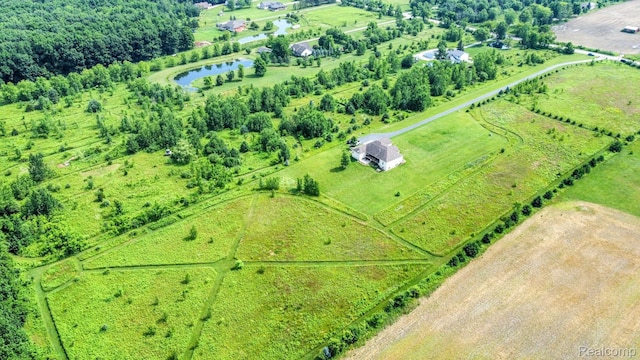 7396 Elms Rd, Swartz Creek, MI 48473 - aerial view of sparsely populated area with a large body of water