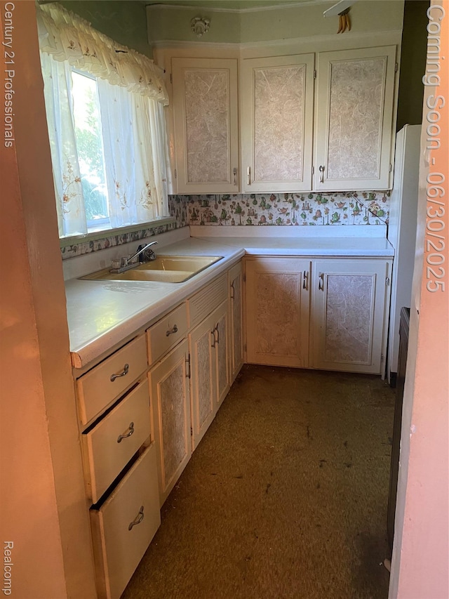 972 Tacken St, Flint, MI 48532 - kitchen with a sink and light countertops