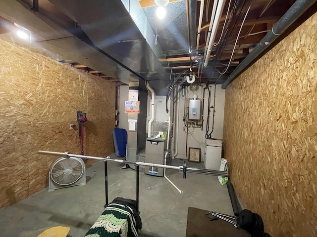 5753 Wood Valley Rd, Kalamazoo, MI 49009 - unfinished basement featuring water heater