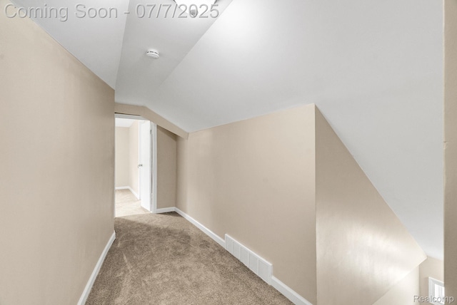 8716 Jewett Ave, Warren, MI 48089 - hallway with carpet and vaulted ceiling