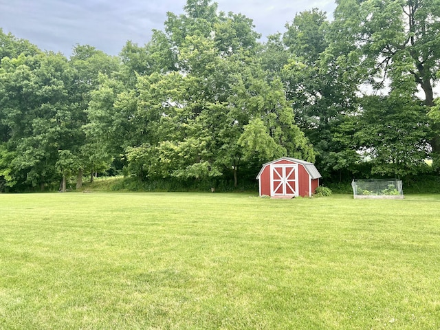 755 Tomahawk Trl, Coldwater, MI 49036 - view of green lawn with a shed