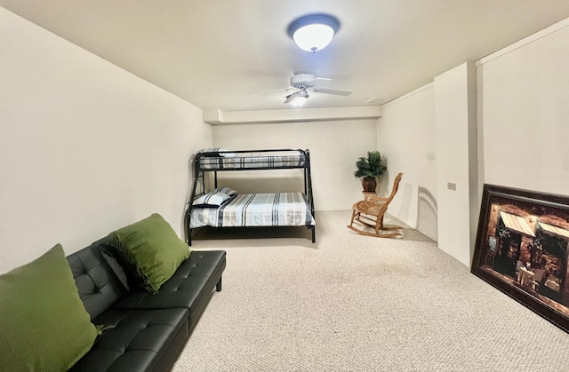 755 Tomahawk Trl, Coldwater, MI 49036 - bedroom with carpet floors and a ceiling fan