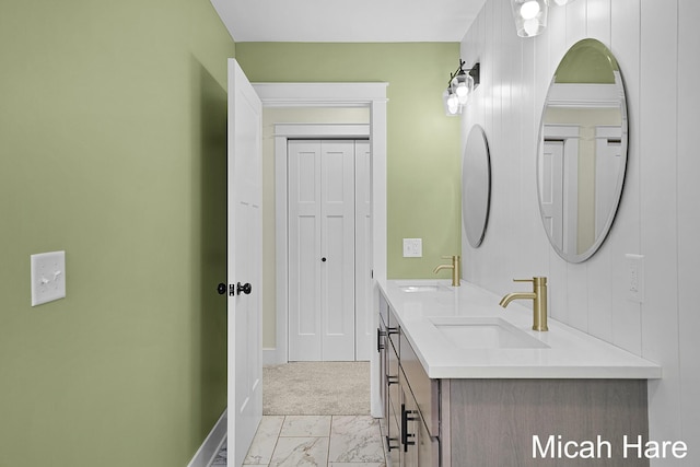 3054 Sehler St, Conklin, MI 49403 - full bathroom with marble finish flooring and double vanity