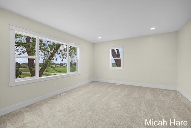 3054 Sehler St, Conklin, MI 49403 - spare room featuring carpet flooring and recessed lighting