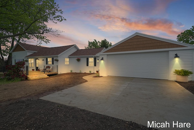 3054 Sehler St, Conklin, MI 49403 - ranch-style house with a garage and concrete driveway