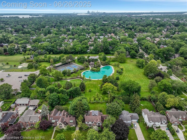 753 Grand Marais St, Grosse Pointe Park, MI 48230 - aerial overview of property's location with nearby suburban area