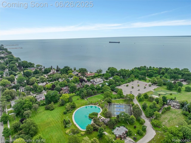 753 Grand Marais St, Grosse Pointe Park, MI 48230 - drone / aerial view of a large body of water