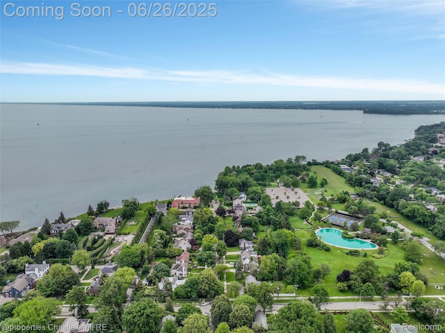 753 Grand Marais St, Grosse Pointe Park, MI 48230 - aerial view of property's location featuring a nearby body of water and nearby suburban area
