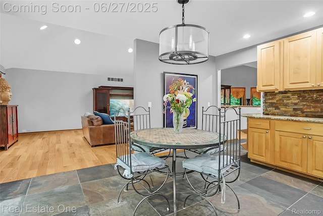 2300 Canyon Ridge Dr, White Lake, MI 48383 - dining area featuring recessed lighting and wood finished floors