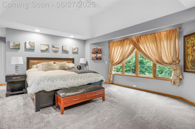 2300 Canyon Ridge Dr, White Lake, MI 48383 - carpeted bedroom with baseboards and recessed lighting
