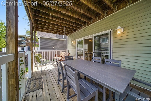 229 Huron St, South Haven, MI 49090 - deck featuring outdoor dining area