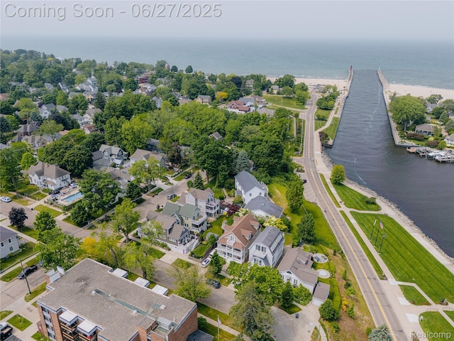 229 Huron St, South Haven, MI 49090 - aerial view of property's location with a nearby body of water and nearby suburban area