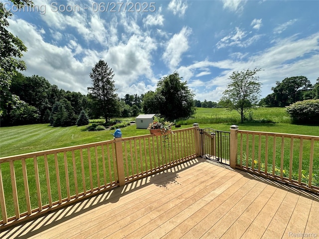 9276 Old Plank Ln, Brighton, MI 48114 - deck with a yard