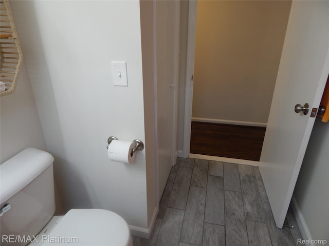 22133 Rosedale St, Saint Clair Shores, MI 48080 - bathroom featuring wood finished floors and toilet