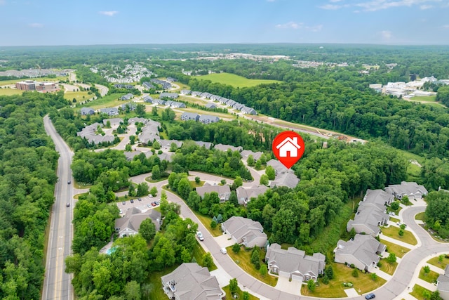 636 Wynding Oaks, Kalamazoo, MI 49006 - aerial perspective of suburban area