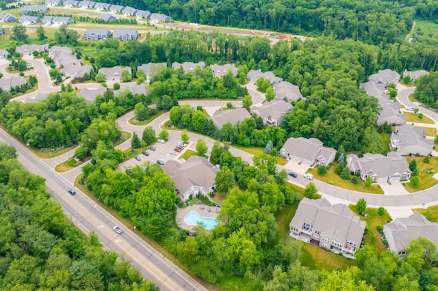 636 Wynding Oaks, Kalamazoo, MI 49006 - aerial view of residential area
