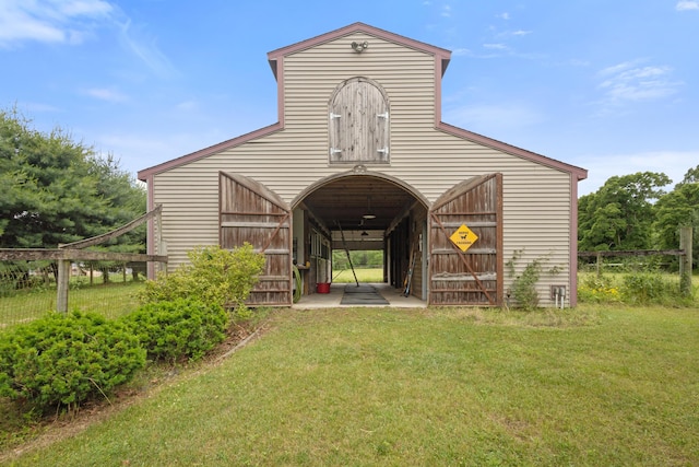 9708 Oakland Dr, Portage, MI 49024 - view of barn featuring a yard