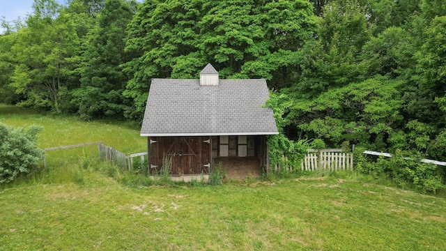 9708 Oakland Dr, Portage, MI 49024 - view of outdoor structure with a forest view