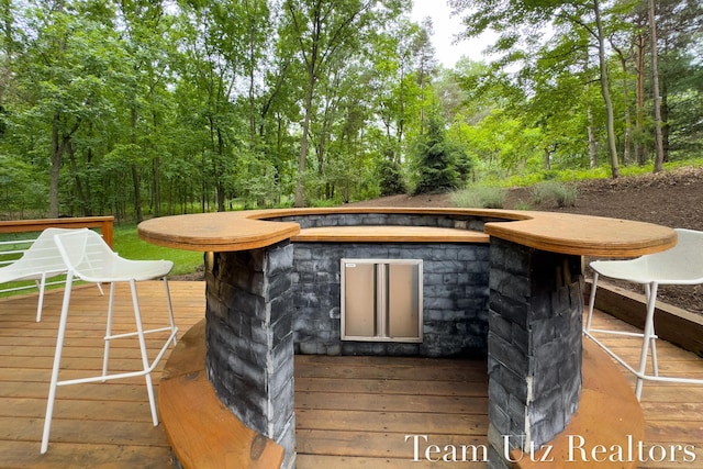 410 Greentree Ln NE, Ada, MI 49301 - view of wooden deck