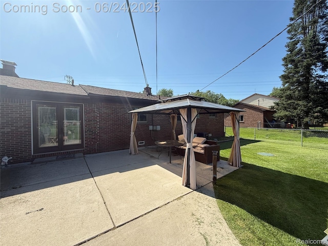 53240 Odilon Ave, Shelby Twp, MI 48316 - view of patio / terrace featuring a gazebo