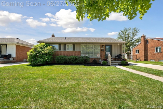 11769 Eileen, Redford, MI 48239 - view of front of house featuring a front yard and brick siding