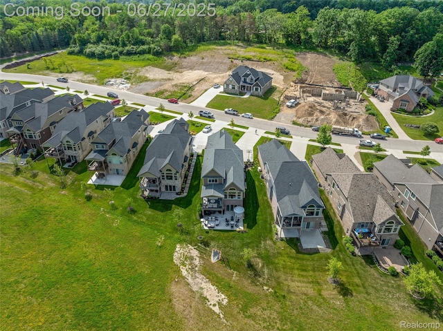 8264 Stoney Creek Dr, South Lyon, MI 48178 - aerial view of property's location with nearby suburban area