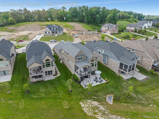8264 Stoney Creek Dr, South Lyon, MI 48178 - aerial perspective of suburban area