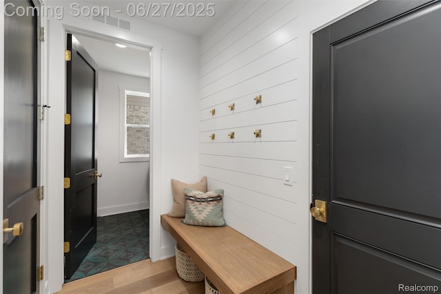 8264 Stoney Creek Dr, South Lyon, MI 48178 - mudroom featuring light wood-type flooring