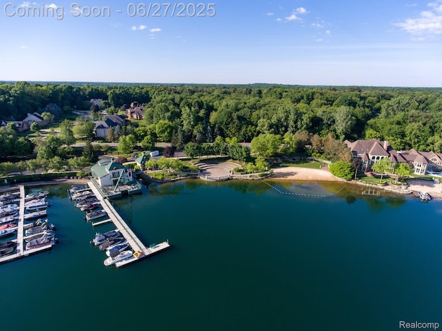 8264 Stoney Creek Dr, South Lyon, MI 48178 - drone / aerial view of a nearby body of water