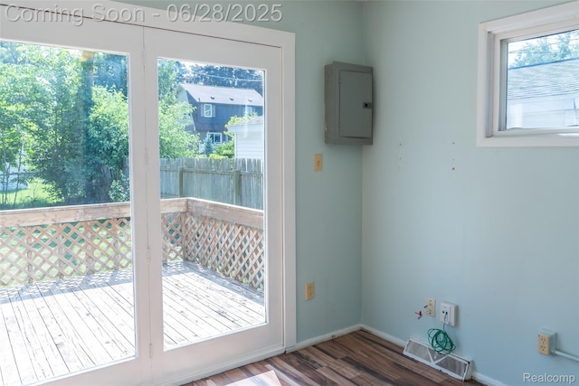 21312 Saint Francis St, Farmington Hills, MI 48336 - entryway featuring electric panel and wood finished floors