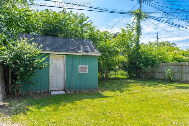 21312 Saint Francis St, Farmington Hills, MI 48336 - fenced backyard with a storage unit