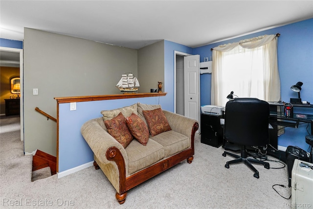 21462 Meridian Rd, Grosse Ile, MI 48138 - carpeted home office with baseboards