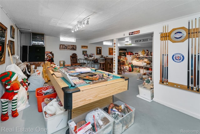 21462 Meridian Rd, Grosse Ile, MI 48138 - dining space featuring concrete floors