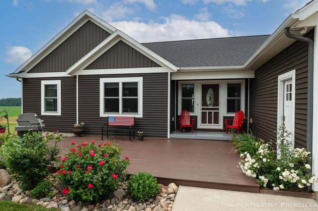 21491 8th Ave, Conklin, MI 49403 - wooden terrace with area for grilling