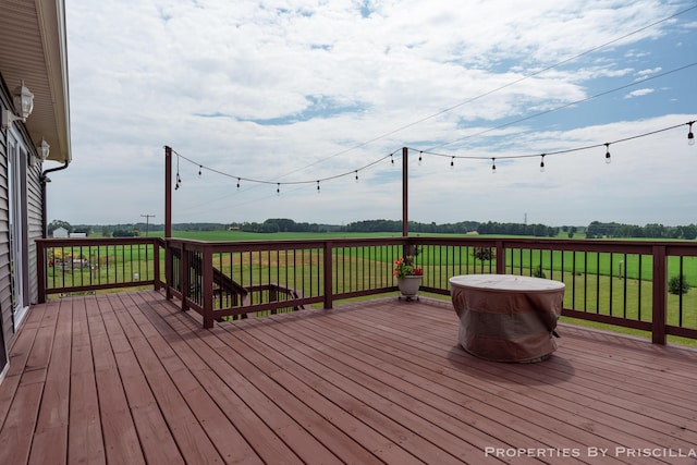 21491 8th Ave, Conklin, MI 49403 - deck featuring a rural view
