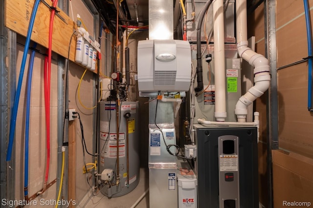 5001 Forest Vly, Clarkston, MI 48348 - utility room with gas water heater