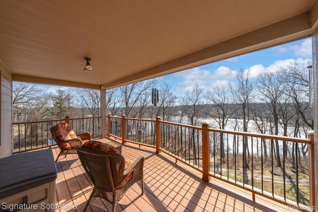 5001 Forest Vly, Clarkston, MI 48348 - wooden deck with a water view and outdoor lounge area