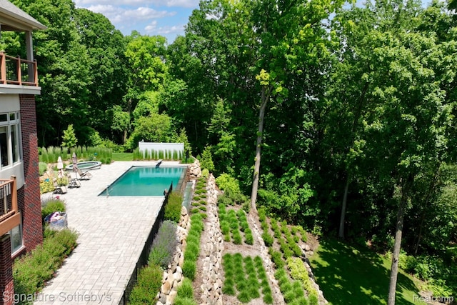 5001 Forest Vly, Clarkston, MI 48348 - view of pool with a patio and a hot tub