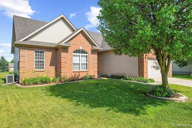 70298 Sunny Brook Ln, Macomb, MI 48062 - view of front facade with brick siding and a front yard