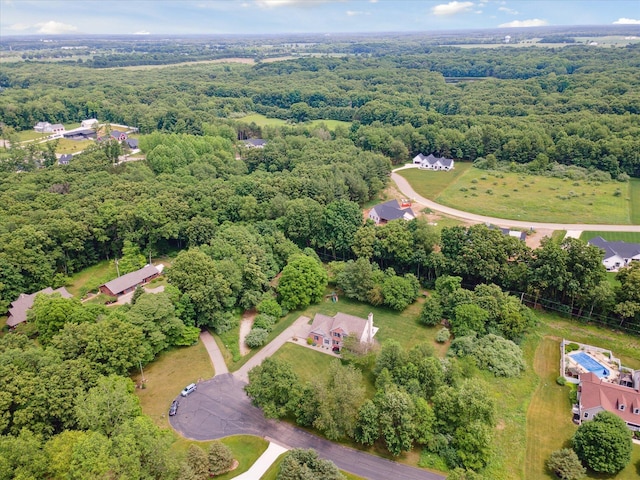 6212 Sagamore Ln, Kalamazoo, MI 49004 - aerial view of property and surrounding area featuring a heavily wooded area