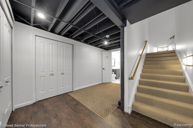 4462 Barchester Dr, Bloomfield Hills, MI 48302 - below grade area with wood finished floors and stairway