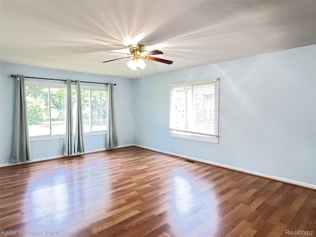 20839 Sunset Ave, Warren, MI 48091 - unfurnished room featuring ceiling fan and wood finished floors