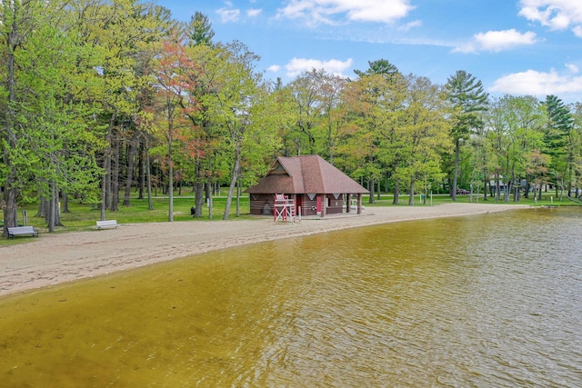 205 Alexander St, Cadillac, MI 49601 - view of community featuring a water view and view of scattered trees