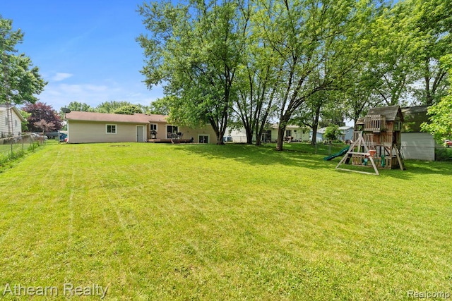 4438 Bridgeman Trl, Swartz Creek, MI 48473 - view of yard featuring a playground