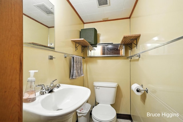920 Graceland St NE, Grand Rapids, MI 49505 - bathroom featuring ornamental molding and a sink